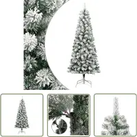 The Living Store : Kunstkerstboom, inklapbaar, besneeuwd, 210 cm