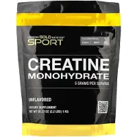 California Gold Nutrition , Sport, Creatine Monohydrate, Ongevoopt, 2,2 lbs (1 kg)