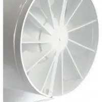 Venture douche-/toiletventilator Decor 100, wit, (hxb) 158x158mm