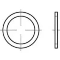 Toolcraft TO-5454528 Afdichtring 48 mm DIN 7603 Aluminium 50 stuk(s)