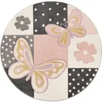 Tapis.fr Kindertapijt Kosmos multicolor 160 cm rond