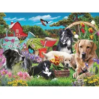 Sunsout puzzel XXL stukjes - Who Has A Green Thumb ? - 500 stukjes.