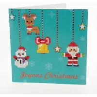 Wizardi Diamond Painting Joyous Christmas kerstkaart