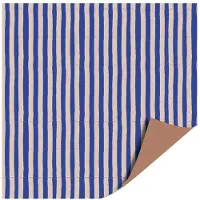 Kassaplan Toonbankrol 30cm 100m Stripe blauw/beige blauw Papier Cadeaupapier