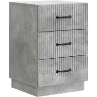 vidaXL Nachtkastje met lade Betongrijs 43 x 41 x 63,5 cm Bewerkt hout