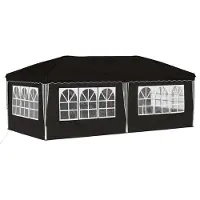 vidaXL Pop-up Feesttent 575 x 288 x 245 cm Zwart