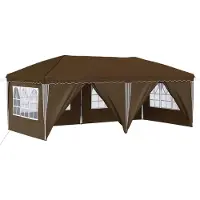 vidaXL Pop-up Feesttent 575 x 288 x 245 cm Taupe