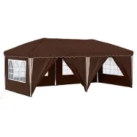 vidaXL Pop-up Feesttent 575 x 288 x 245 cm Bruin