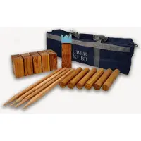 Ubergames KUBB - Official - Luxe tas - hardhout made in India