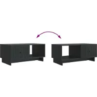 vidaXL Salontafel Zwart 90 x 50 x 40 cm Bewerkt hout