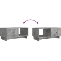 vidaXL Salontafel Betongrijs 90 x 50 x 40 cm Bewerkt hout