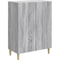vidaXL Dressoir Grijs sonoma 66 x 34,5 x 90 cm Bewerkt hout