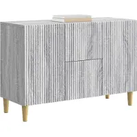 vidaXL Dressoir met lade Grijs sonoma 89 x 34,5 x 60 cm Bewerkt hout