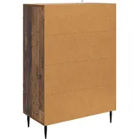vidaXL Dressoir met lade Oud hout 66 x 34,5 x 95 cm Bewerkt hout