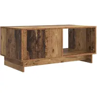 vidaXL Salontafel Oud hout 90 x 50 x 40 cm Bewerkt hout