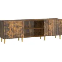 vidaXL TV Kast Gerookt eiken 150 x 31 x 50 cm Bewerkt hout