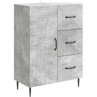 vidaXL Dressoir met lade Betongrijs 66 x 34,5 x 89,5 cm Bewerkt hout