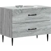 vidaXL Nachtkastje Grijs sonoma 62 x 34,5 x 47,5 cm Bewerkt hout