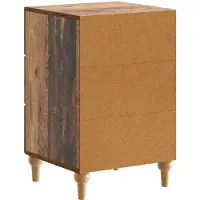 vidaXL Nachtkastje met lade Oud hout 43x 41 x 66,5 cm Bewerkt hout