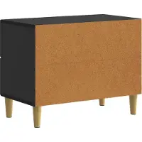 vidaXL Nachtkastje met lade Zwart 62 x 34,5 x 48 cm Bewerkt hout