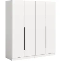 Furnilux Modulaire Garderobekast Combinatie - Twee Hoge Kast Units Met Kleiderstangen - 160x180x52cm