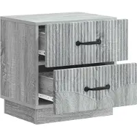 vidaXL Nachtkastje Grijs sonoma 43 x 34,5 x 44,5 cm Bewerkt hout