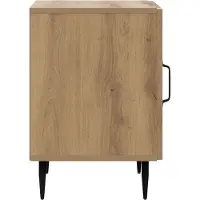 vidaXL Nachtkastje Artisanaal eiken 43 x 34,5 x 50 cm Bewerkt hout