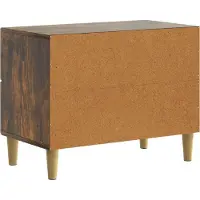 vidaXL Nachtkastje Gerookt eiken 62 x 34,5 x 48 cm Bewerkt hout
