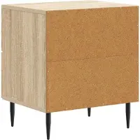 vidaXL Nachtkastje Sonoma Eiken 43 x 34,5 x 47,5 cm Bewerkt hout