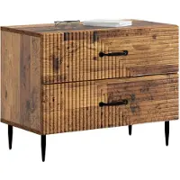 vidaXL Nachtkastje met lade Oud hout 62 x 34,5 x 47,5 cm Bewerkt hout