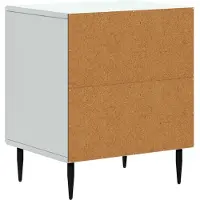 vidaXL Nachtkastje 2 st Wit 43 x 34,5 x 50 cm Bewerkt hout