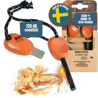 Ren Brandblusset - Firesteel - Vuurmaker - Oranje - 23cm x 8cm x 2cm