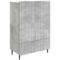 vidaXL Dressoir Betongrijs 66 x 34,5 x 97 cm Bewerkt hout