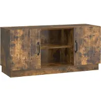vidaXL TV Kast Gerookt eiken 102 x 34,5 x 47 cm Bewerkt hout