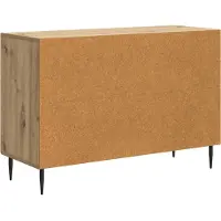 vidaXL Dressoir Artisanaal eiken 89 x 34,5 x 60 cm Bewerkt hout