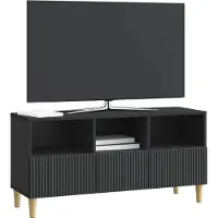 vidaXL TV Kast met lade Zwart 102 x 34,5 x 50 cm Bewerkt hout