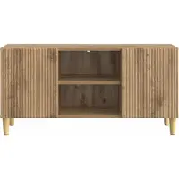 vidaXL TV Kast 102 x 34,5 x 50 cm Artisanaal eiken Bewerkt hout