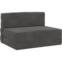 vidaXL Vouwbare Sofa Bed Donkergrijs 100 x 80 x 60 cm Stof