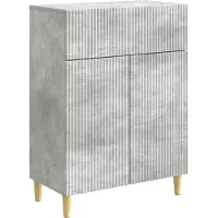 vidaXL Dressoir met lade Betongrijs 66 x 34,5 x 90 cm Bewerkt hout