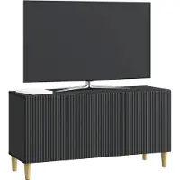 vidaXL TV Kast Zwart 99 x 34,5 x 50 cm Bewerkt hout