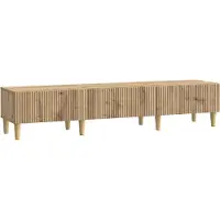 vidaXL TV Kast 147 x 34,5 x 30 cm Artisanaal eiken Bewerkt hout