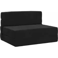 vidaXL Vouwbare Sofa Bed Zwart 70 x 80 x 60 cm Stof