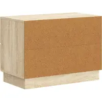 vidaXL Nachtkastje Sonoma Eiken 62 x 34,5 x 44,5 cm Bewerkt hout
