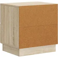 vidaXL Nachtkastje Sonoma Eiken 43 x 34,5 x 44,5 cm Bewerkt hout