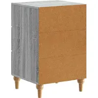 vidaXL Nachtkastje Grijs sonoma 43x 41 x 66,5 cm Bewerkt hout
