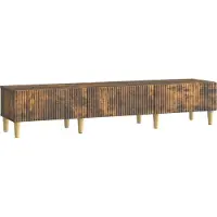 vidaXL TV Kast met lade Gerookt eiken 147 x 34,5 x 30 cm Bewerkt hout