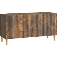 vidaXL TV Kast Gerookt eiken 99 x 34,5 x 50 cm Bewerkt hout