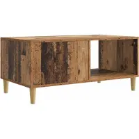 vidaXL Salontafel Oud hout 90 x 50 x 40 cm Bewerkt hout