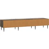 vidaXL TV Kast met lade Gerookt eiken 147 x 34,5 x 32 cm Bewerkt hout