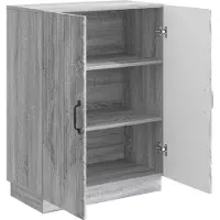 vidaXL Dressoir Grijs sonoma 66 x 34,5 x 87 cm Bewerkt hout
